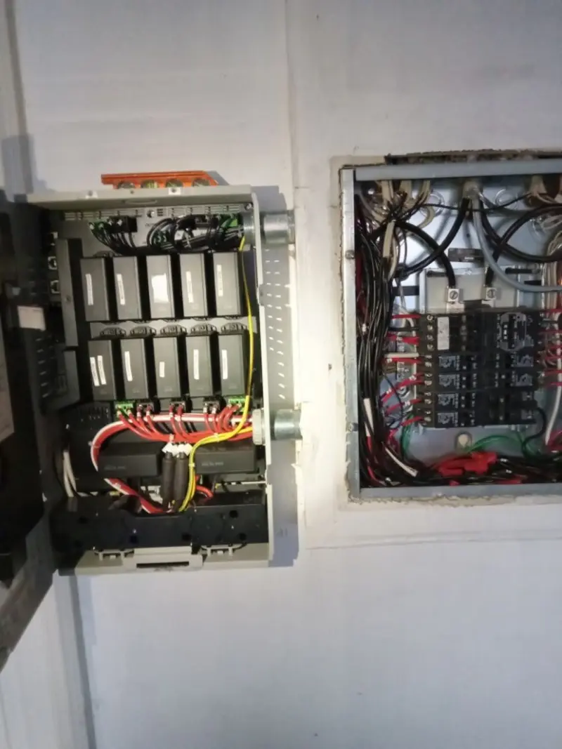 Electrical panel upgrade completed for Security Camera Wiring in Petaluma